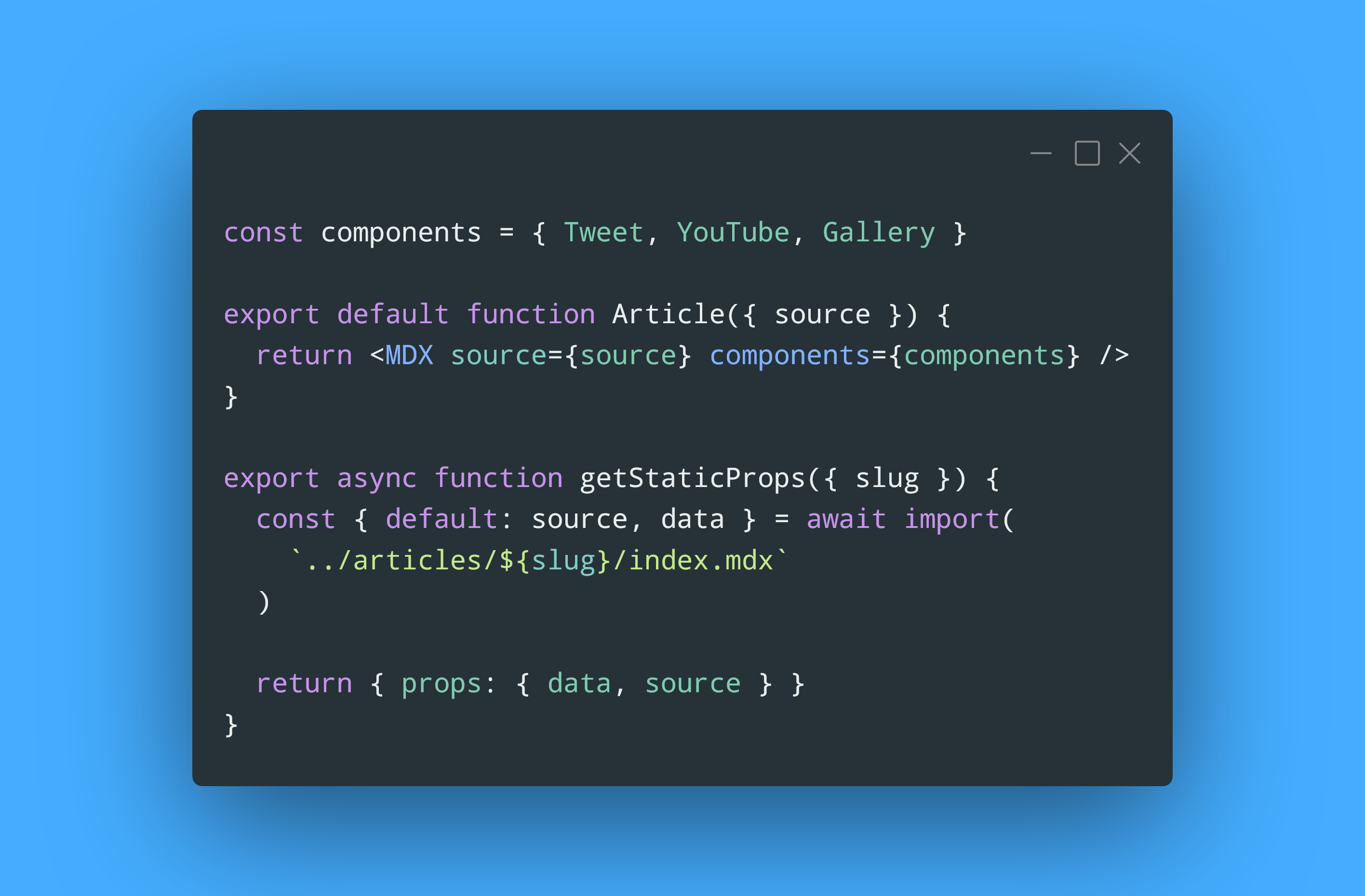 Dynamically imported components in MDX and Next.js - YoruNoHikage